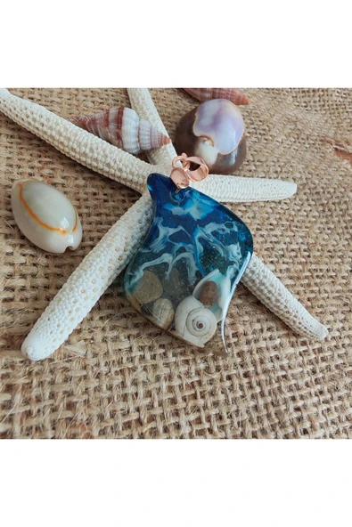 Reçine Kolye, Hediye Kolye, (Hediyelik Paket olarak Kargolanır.) ürün görseli 1