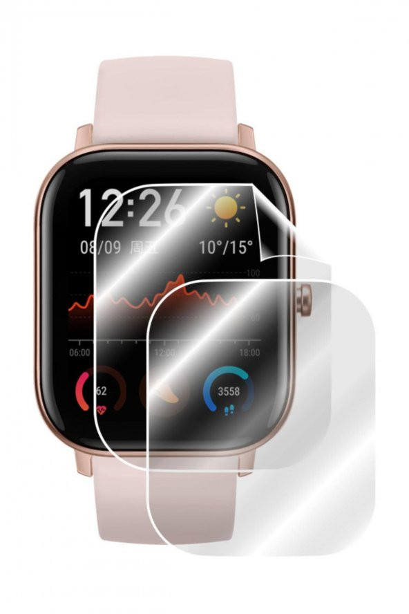 ECR Amazfit GTS 2 MAT Gerçek Kırılmayan Nano Ekran Koruyucu (2 Adet) ürün görseli 1