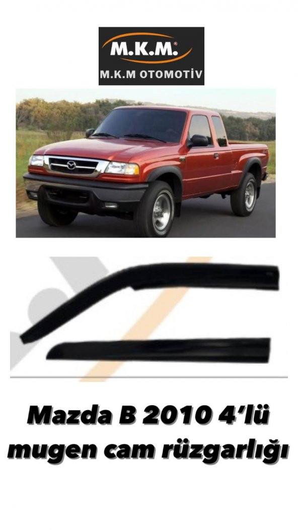 MAZDA B 2010 4LÜ MUGEN CAM RÜZGARLIĞI ürün görseli 1