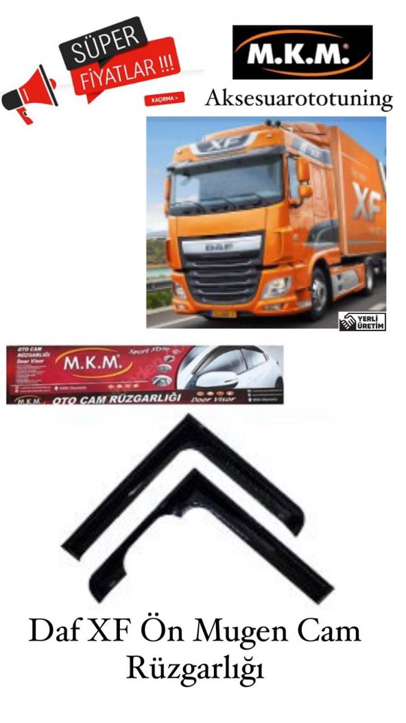 DAF XF KAMYON - TIR ON MUGEN CAM RÜZGARLIĞI ürün görseli 1