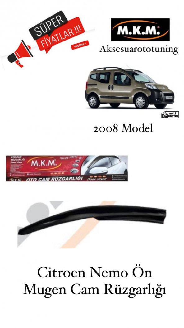 CİTROEN NEMO 2008 MODEL ÖN MUGEN CAM RÜZGARLIĞI ürün görseli 1