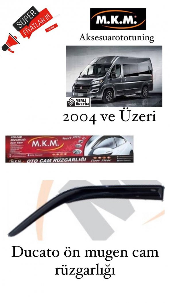 DUCATO 2004 VE ÜZERİ ÖN MUGEN CAM RUZGARLIGI ürün görseli 1
