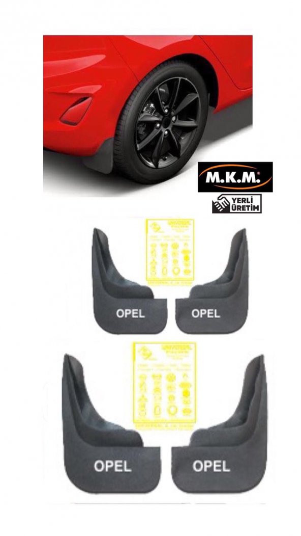 OPEL 4 LÜ PAÇALIK ÇAMURLUK TOZLUK ürün görseli 1