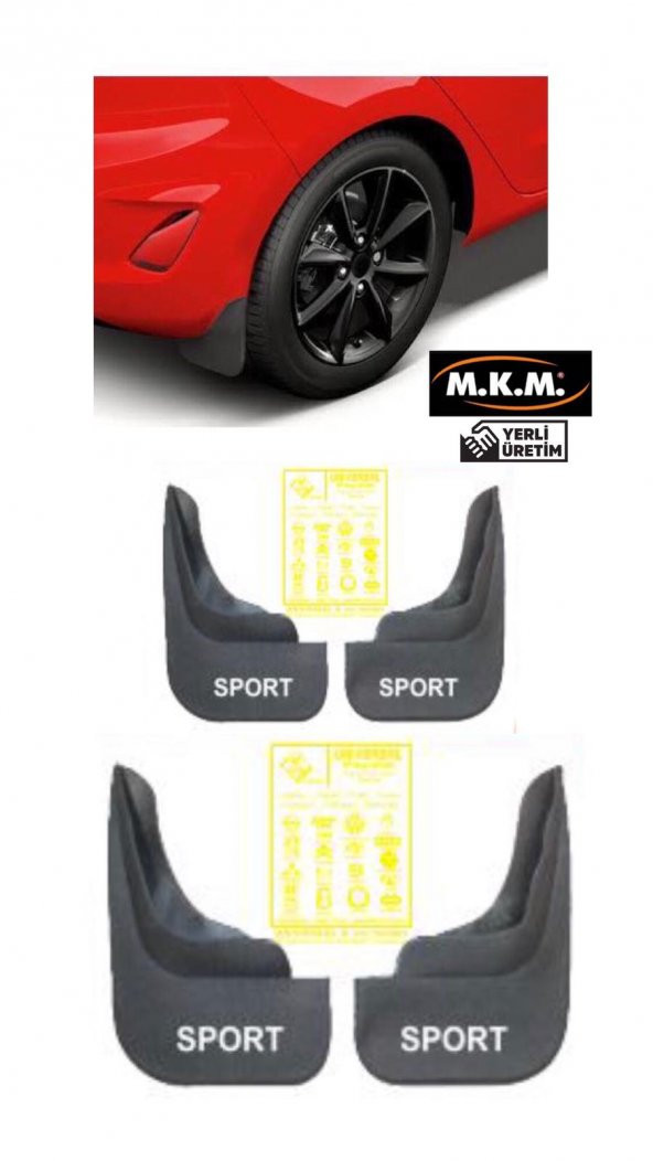 SPORT 4 LÜ PAÇALIK ÇAMURLUK TOZLUK ürün görseli 1
