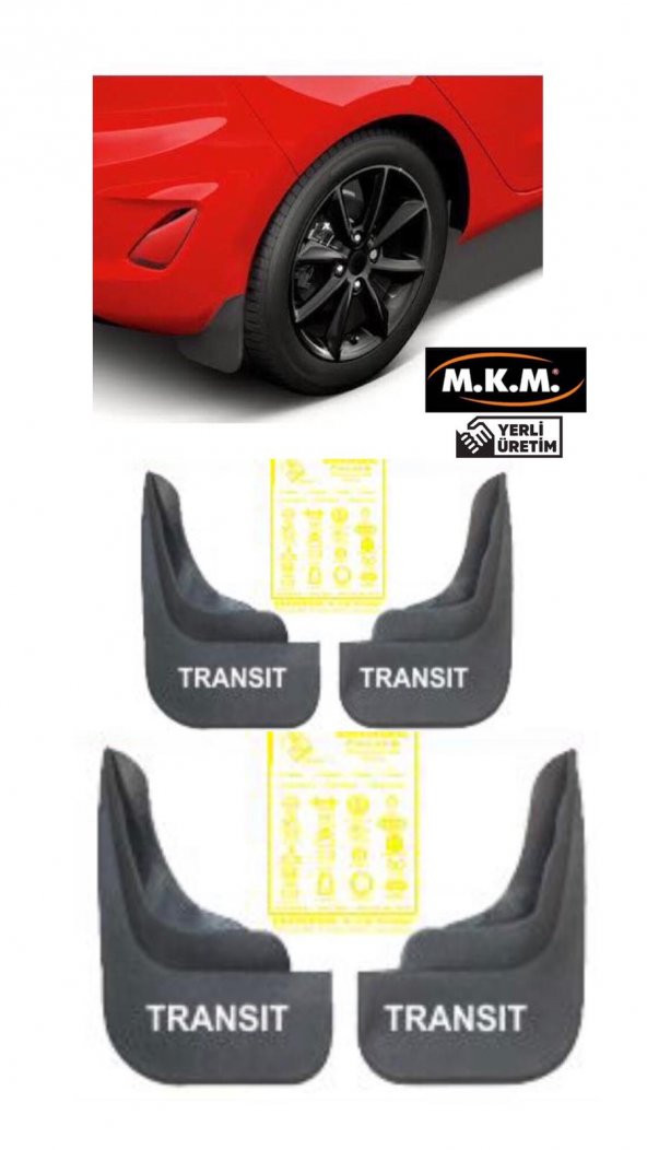 TRANSIT 4 LÜ PAÇALIK ÇAMURLUK TOZLUK ürün görseli 1
