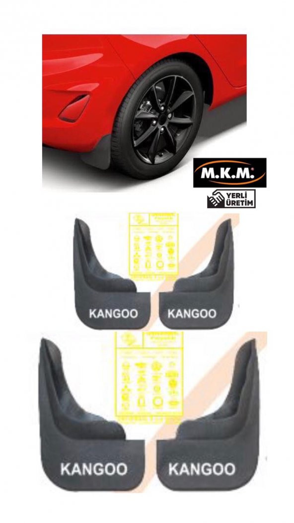 KANGOO 4 LÜ PAÇALIK ÇAMURLUK TOZLUK ürün görseli 1