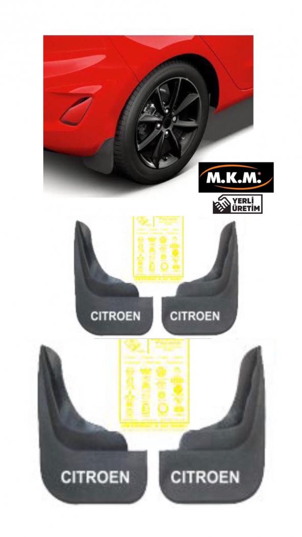 CITROEN 4 LÜ PAÇALIK ÇAMURLUK TOZLUK ürün görseli 1