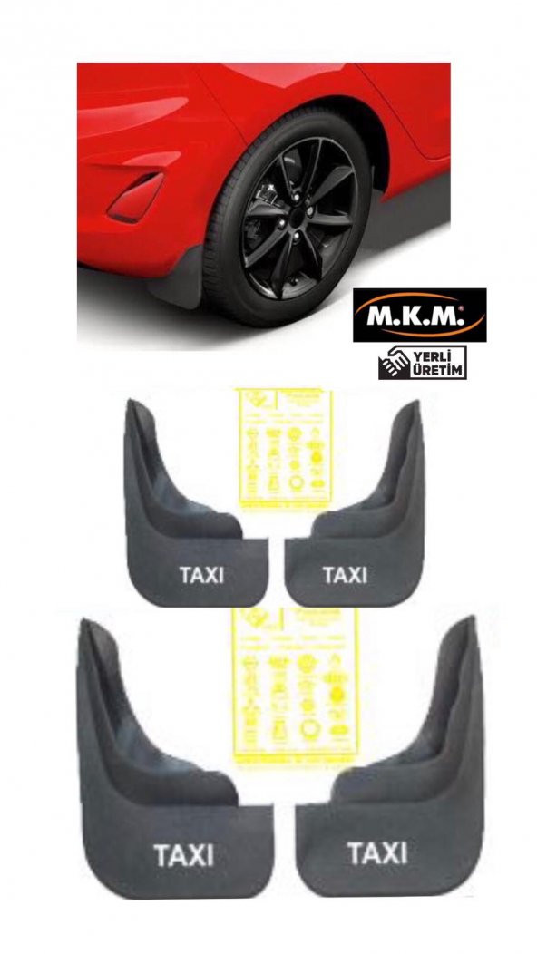 TAXI 4 LÜ PAÇALIK ÇAMURLUK TOZLUK ürün görseli 1