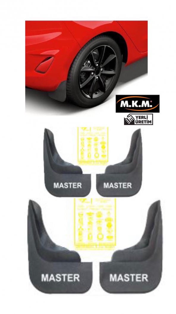 MASTER 4 LÜ PAÇALIK ÇAMURLUK TOZLUKUCRETSIZ KARGO ürün görseli 1