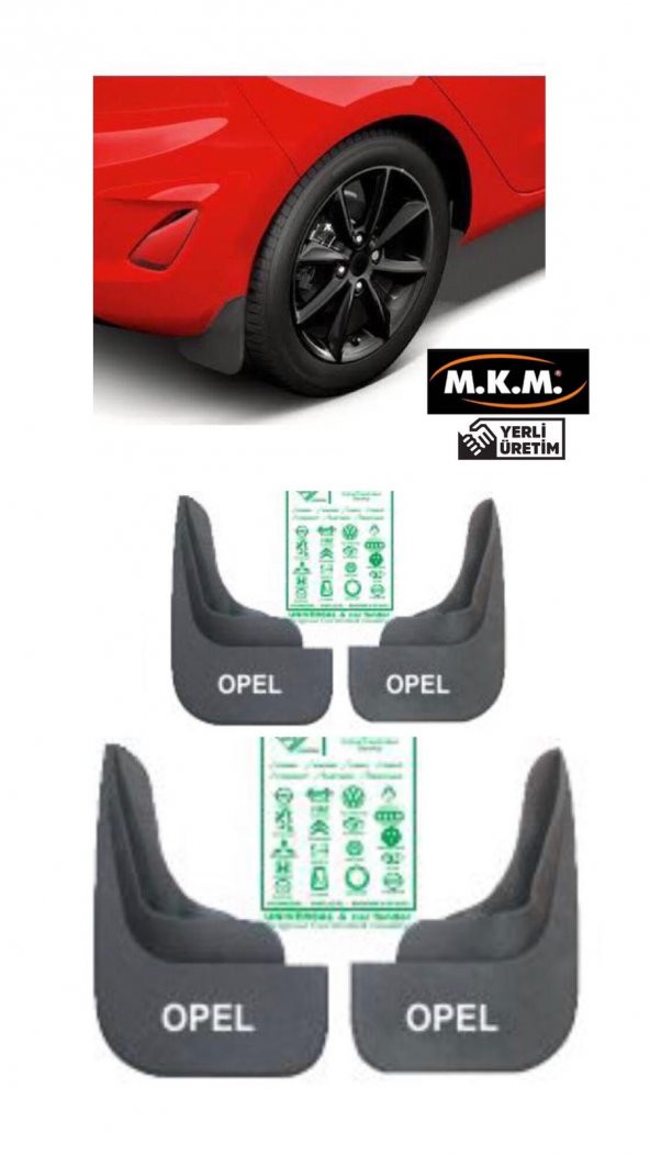 OPEL 4 LÜ PAÇALIK ÇAMURLUK TOZLUK ürün görseli 1