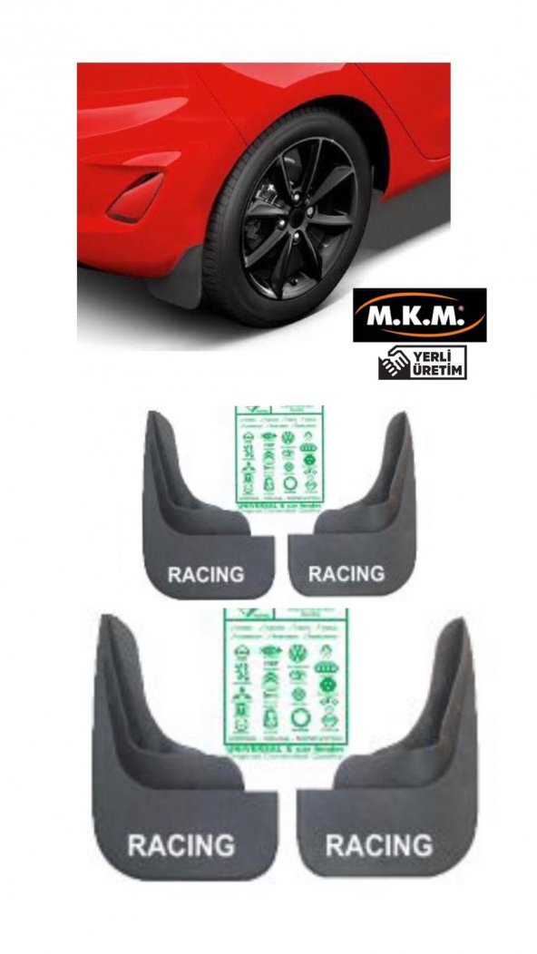 RACING 4 LÜ PAÇALIK ÇAMURLUK TOZLUK ürün görseli 1