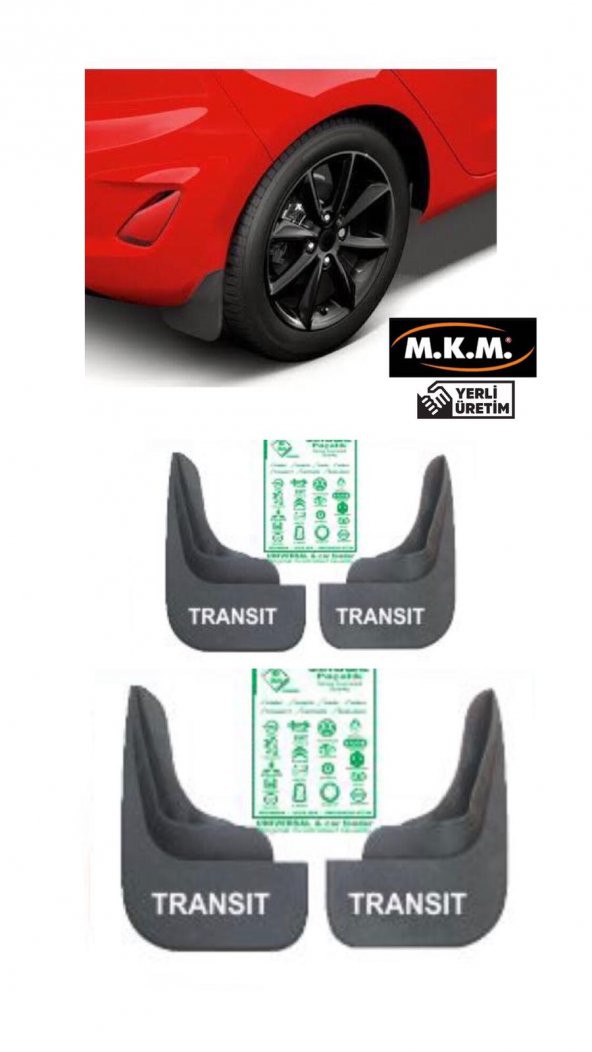 TRANSIT 4 LÜ PAÇALIK ÇAMURLUK TOZLUK ürün görseli 1