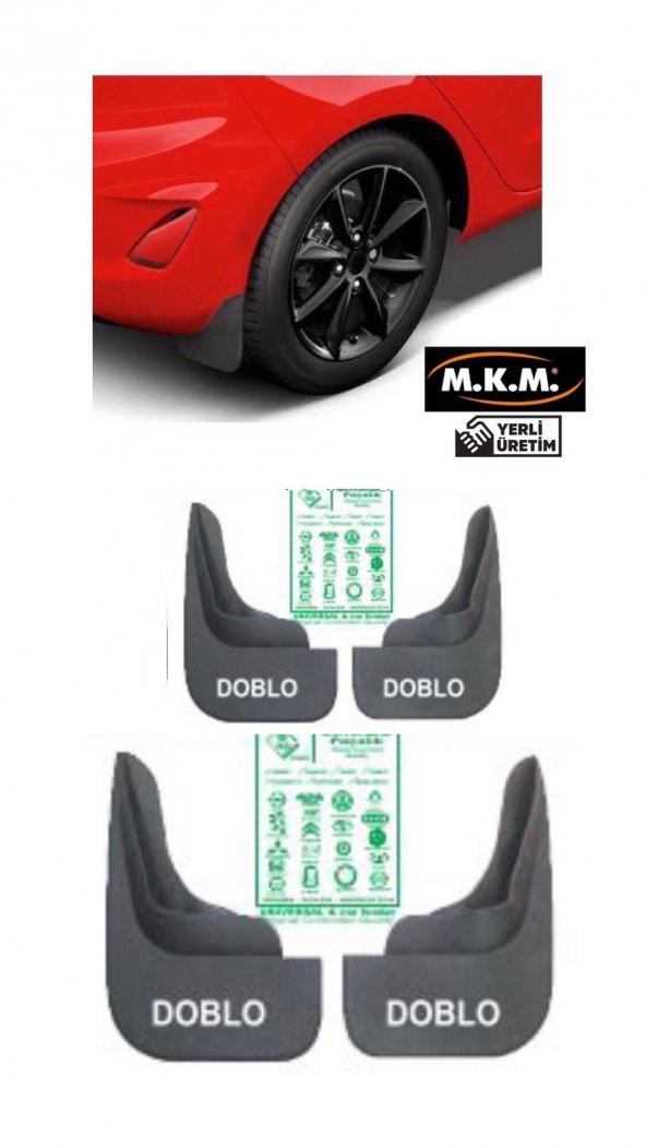 DOBLO 4 LÜ PAÇALIK ÇAMURLUK TOZLUK ürün görseli 1