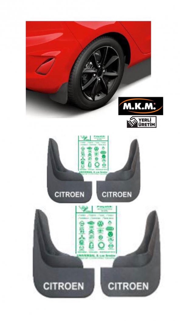 CITROEN 4 LÜ PAÇALIK ÇAMURLUK TOZLUK ürün görseli 1