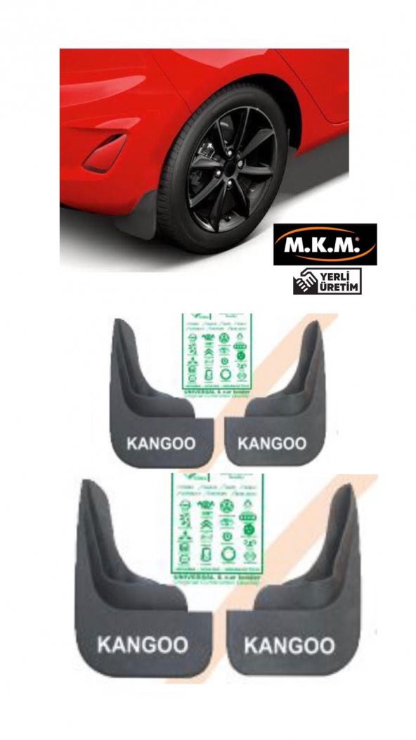 KANGOO 4 LÜ PAÇALIK ÇAMURLUK TOZLUK ürün görseli 1