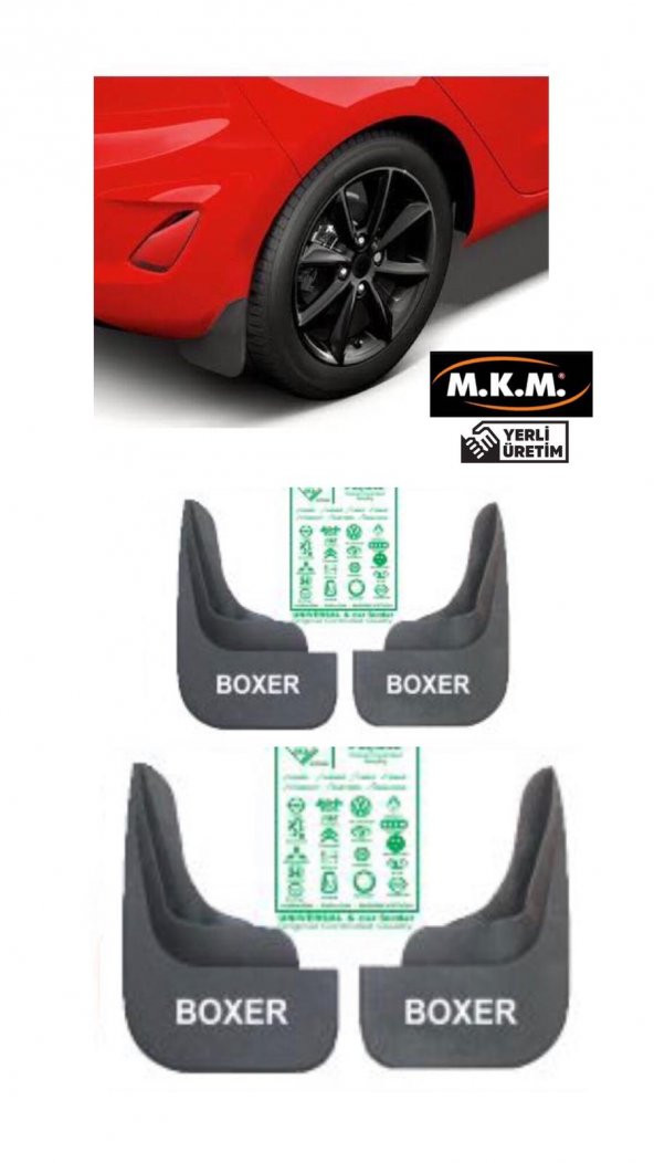 BOXER 4 LÜ PAÇALIK ÇAMURLUK TOZLUK ürün görseli 1
