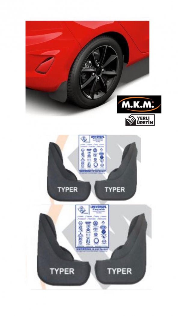 TYPER 4 LÜ PAÇALIK ÇAMURLUK TOZLUK ürün görseli 1