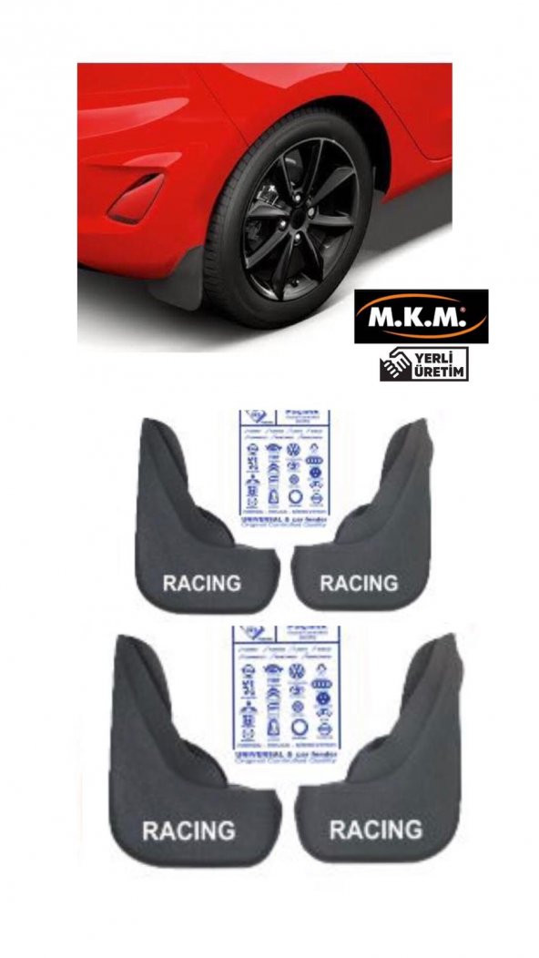 RACING 4 LÜ PAÇALIK ÇAMURLUK TOZLUK ürün görseli 1
