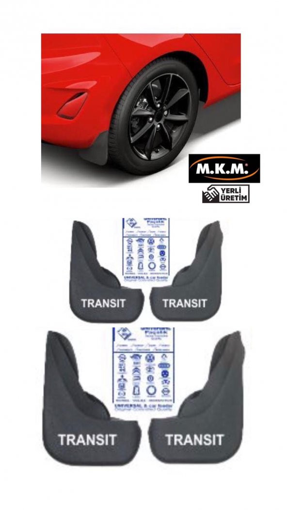 TRANSİT 4 LÜ PAÇALIK ÇAMURLUK TOZLUK ürün görseli 1