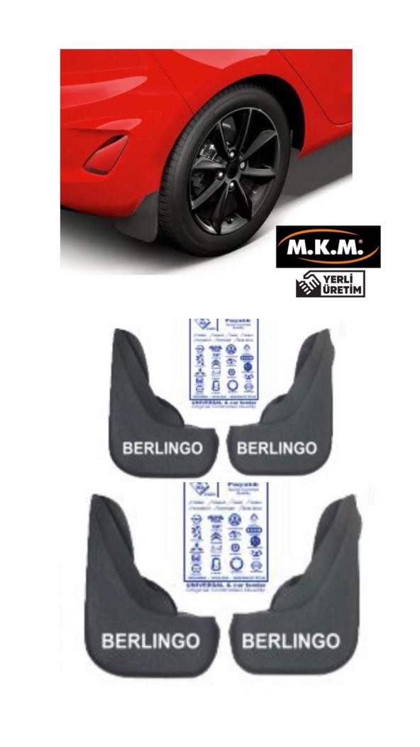 BERLINGO 4 LÜ PAÇALIK ÇAMURLUK TOZLUK ürün görseli 1