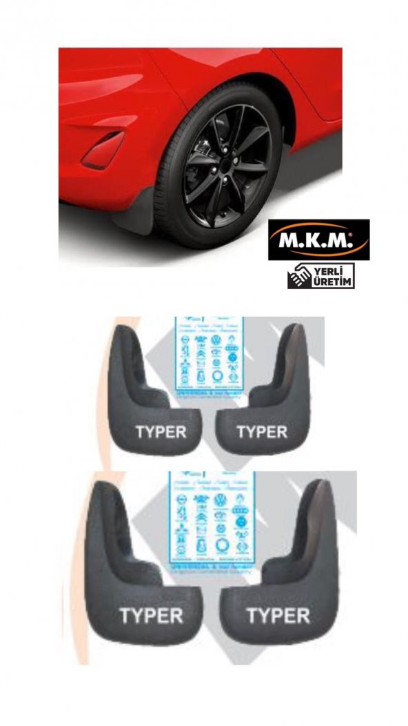 TYPER 4 LÜ PAÇALIK ÇAMURLUK TOZLUK ürün görseli 1
