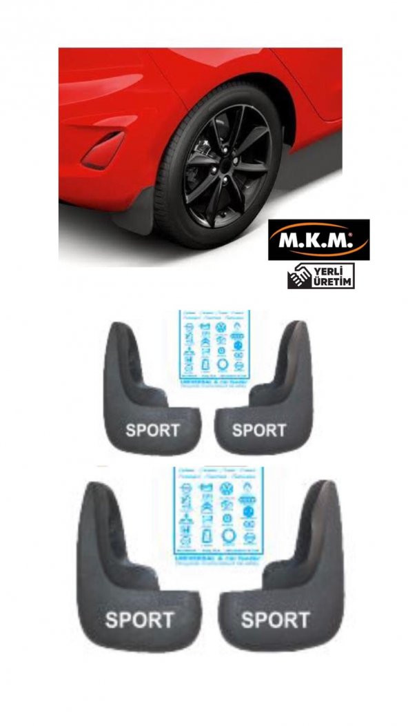 SPORT 4 LÜ PAÇALIK ÇAMURLUK TOZLUK ürün görseli 1
