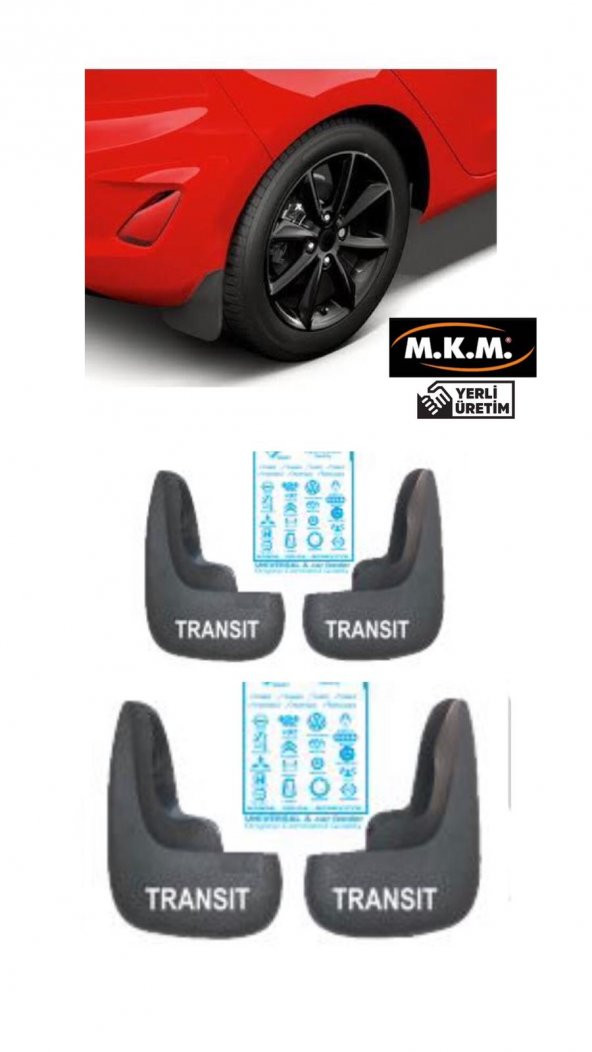 TRANSİT 4 LÜ PAÇALIK ÇAMURLUK TOZLUK ürün görseli 1