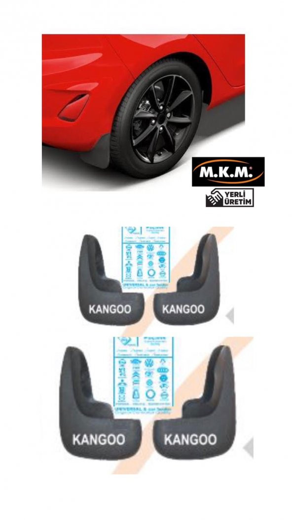 KANGOO 4 LÜ PAÇALIK ÇAMURLUK TOZLUK ürün görseli 1