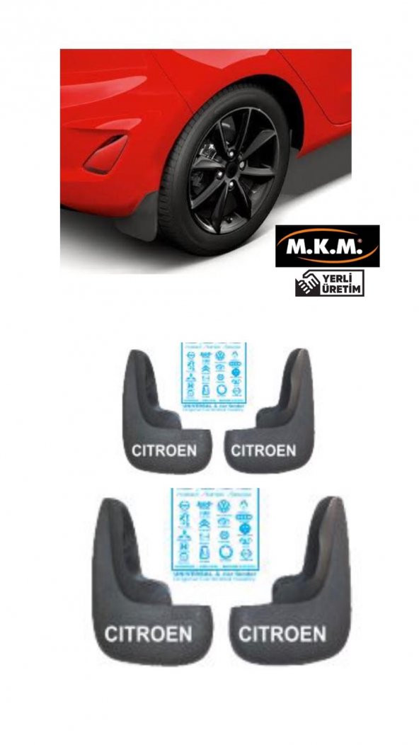 CITROEN 4 LÜ PAÇALIK ÇAMURLUK TOZLUK ürün görseli 1