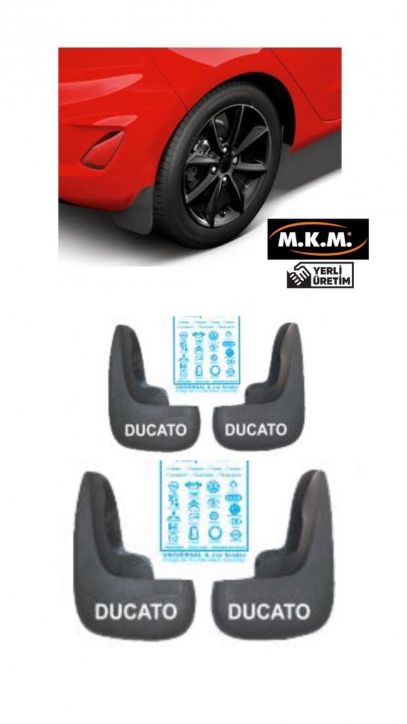 DUCATO 4 LÜ PAÇALIK ÇAMURLUK TOZLUK ürün görseli 1