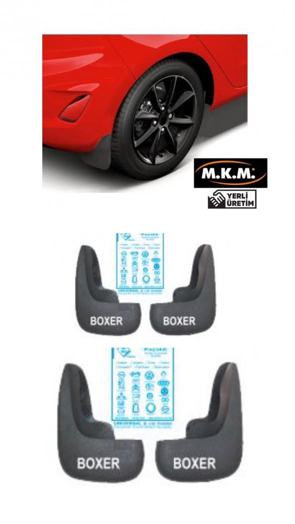 BOXER 4 LÜ PAÇALIK ÇAMURLUK TOZLUK ürün görseli 1