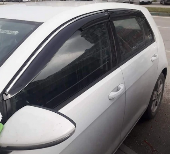 VW GOLF 7 KROMLU MUGEN CAM RÜZGARLIGI[MKM KALİTESİ] ürün görseli 1