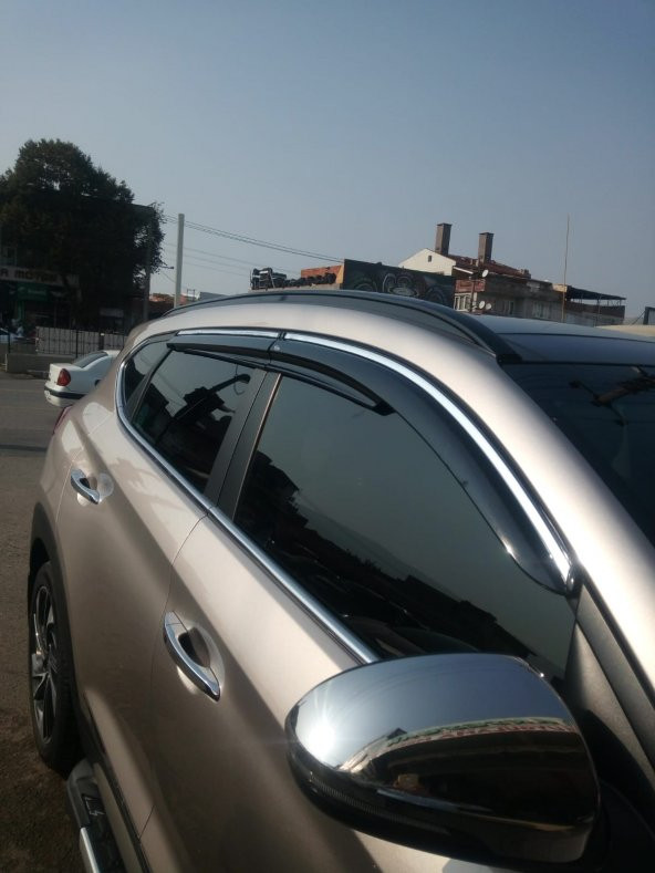 HYUNDAİ TUSCON KROMLU MUGEN CAM RÜZGARLIGI 2015+ÜZERİ[MKM KALİTE] ürün görseli 1