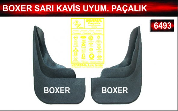 Boxer Sarı Kavisli Uyumlu Paçalık Çamurluk Tozluk ürün görseli 1