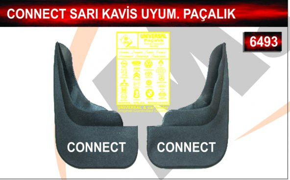 Ford Connect Sarı Kavis Uyumlu Paçalık Çamurluk Tozluk ürün görseli 1