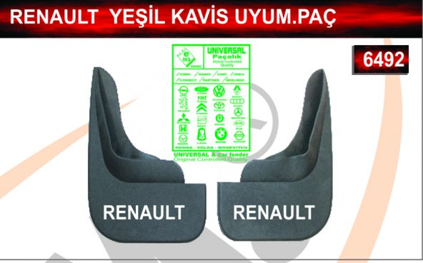 Renault Yeşil Kavis Uyumlu Paçalık Çamurluk Tozluk ürün görseli 1