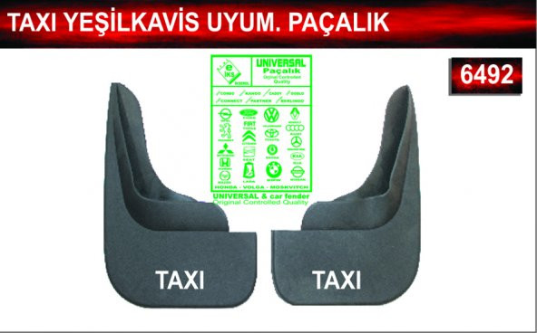 Taxi Yeşilkavis Uyumlu Paçalık Çamurluk Tozluk ürün görseli 1