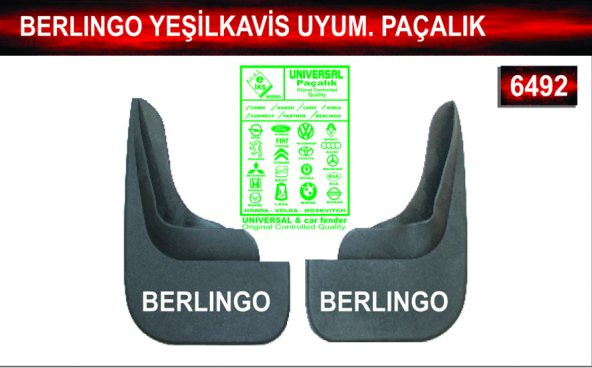 Berlingo Yeşilkavis Uyumluluk Paçalık Çamurluk Tozluk ürün görseli 1