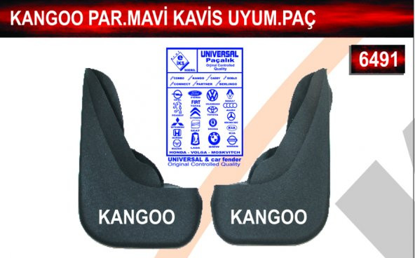Kangoo Parçalı Mavi Kavis Uyumlu Paçalık Çamurluk Tozluk ürün görseli 1