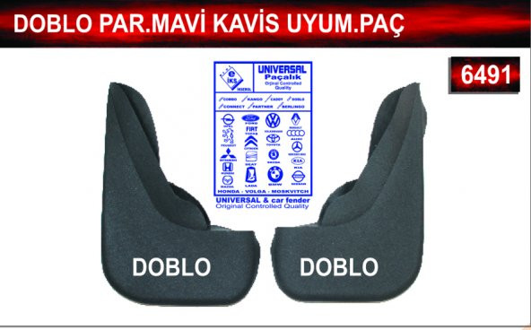 Doblo Parçalı Mavi Kavis Uyumlu Paçalık Çamurluk Tozluk ürün görseli 1
