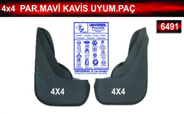 4*4 Parçalı Mavi Kavis Uyumlu Paçalık Çamurluk Tozluk ürün görseli 1