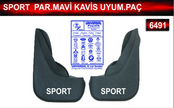 Sport Parçalı Mavi Kavis Uyumlu Paçalık Çamurluk Tozluk ürün görseli 1