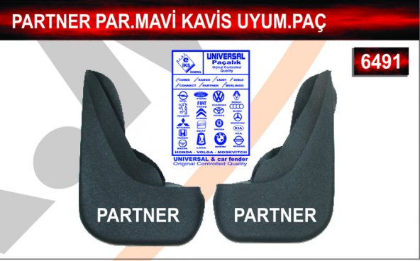 Partner Parçalı Mavi Kavis Uyumlu Paçalık Çamurluk Tozluk ürün görseli 1