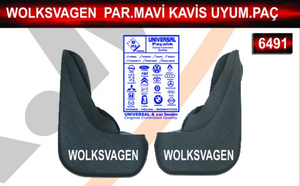 Wolksvagen Parçalı Mavi Kavis Uyumlu Paçalık Çamurluk Tozluk ürün görseli 1