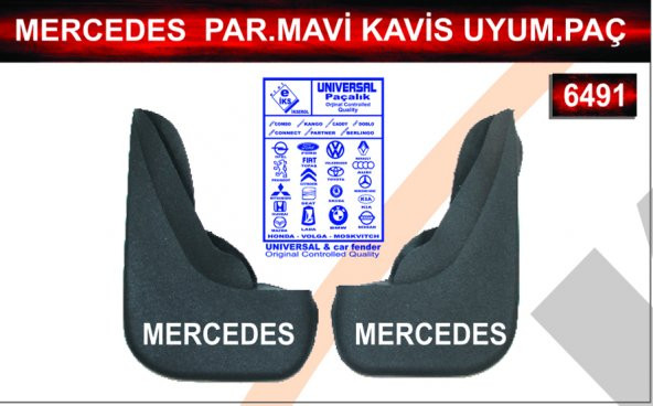 Mercedes Parçalı Mavi Kavis Uyumlu Paçalık Çamurluk Tozluk ürün görseli 1