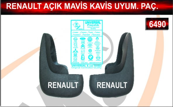 Renault Açık Mavi Kavisli Uyumlu Paçalık Çamurluk Tozluk ürün görseli 1