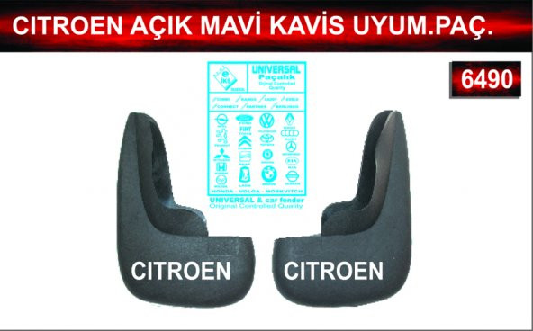 Citroen Açık Mavi Kavis Uyumlu Paçalık Çamurluk Tozluk ürün görseli 1