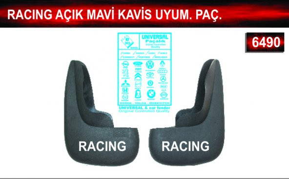 Racing Açık Mavi Kavis Uyumlu Paçalık Çamurluk Tozluk ürün görseli 1