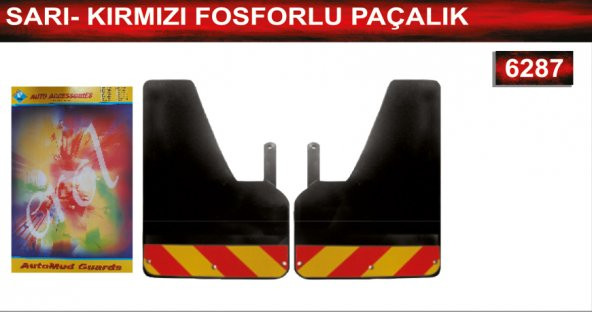 Sarı-Kırmızı Fosforlu Paçalık Çamurluk Tozluk ürün görseli 1
