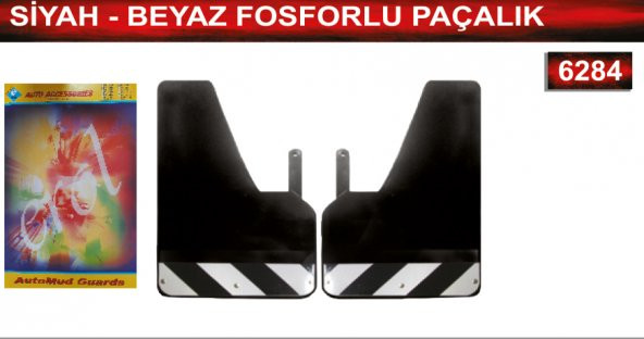 Siyah-Beyaz Fosforlu Paçalık Çamurluk Tozluk ürün görseli 1